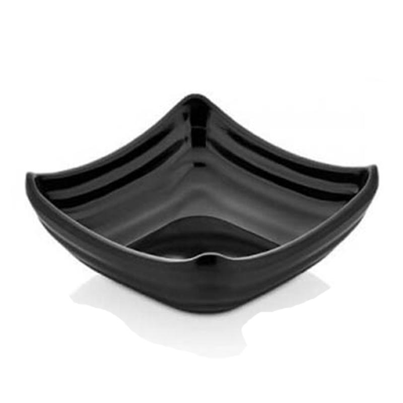 Külsan Thermoset Ramekin, Minimal, Kare Model, 11x11 cm, 100 ml, Siyah — Külsan Thermoset