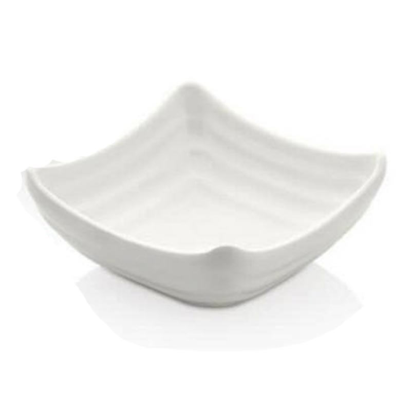 Külsan Thermoset Ramekin, Minimal, Kare Model, 11x11 cm, 100 ml, Beyaz — Külsan Thermoset