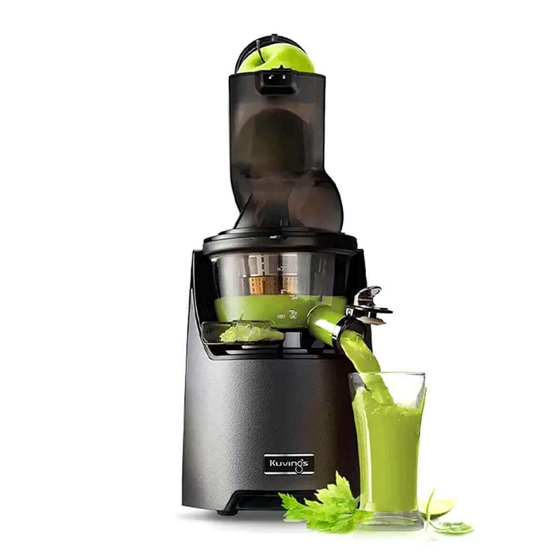 Kuvings EVO820 Slow Juicer Katı Meyve Sıkacağı, Smoothie ve Dondurma Aparatlı, Siyah