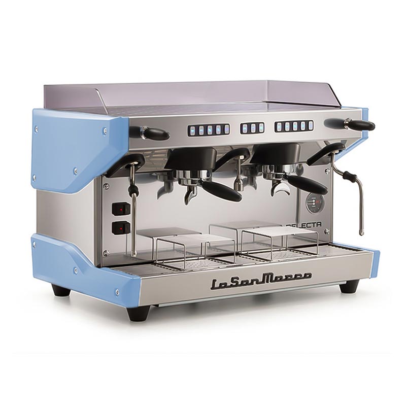 La San Marco Delecta Tam Otomatik Espresso Kahve Makinesi, 2 Gruplu, Gök Mavi — La San Marco — Görsel 1