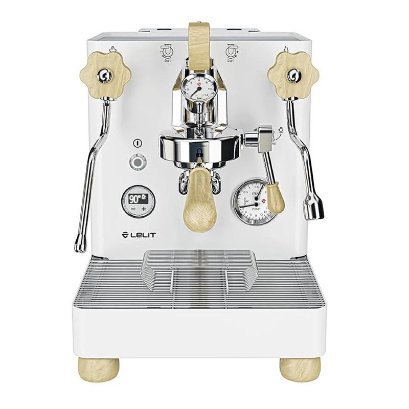Lelit Bianca PL162T V3 Pedallı Çift Kazanlı Ticari Espresso Kahve Makinesi, Beyaz