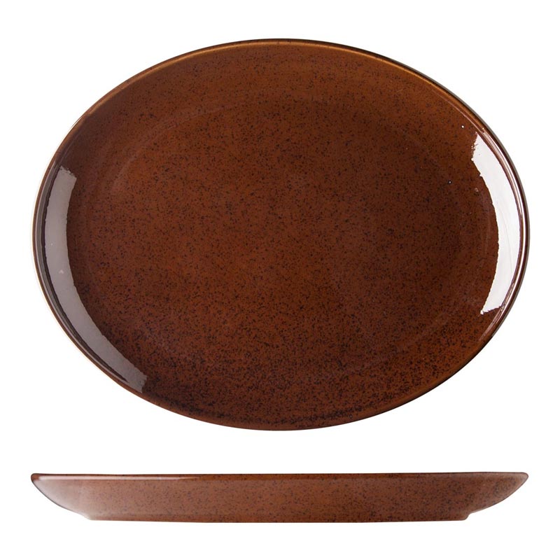 Lilien Lifestyle Oval Tabak, 28 cm, Kahverengi — Lilien