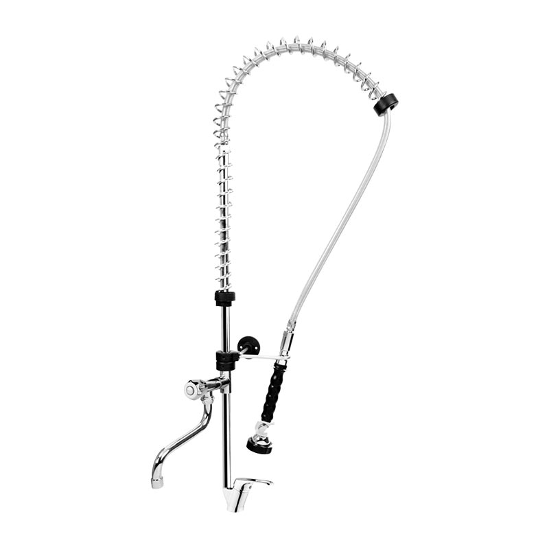 Liva Gaz 024 Ara Musluklu Tezgaha Monte Duş Sprey Ünitesi, Çift Su Girişli — Liva Gaz