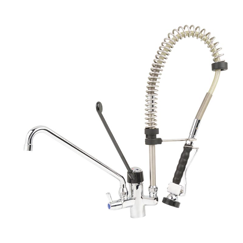 Liva Gaz 031 Tezgaha Monte Ara Musluklu Duş Sprey Ünitesi, Çift Su Girişli — Liva Gaz