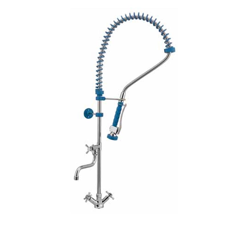 Liva Gaz 039 Ara Musluklu Tezgaha Monte Duş Sprey Ünitesi, Çift Su Girişli — Liva Gaz