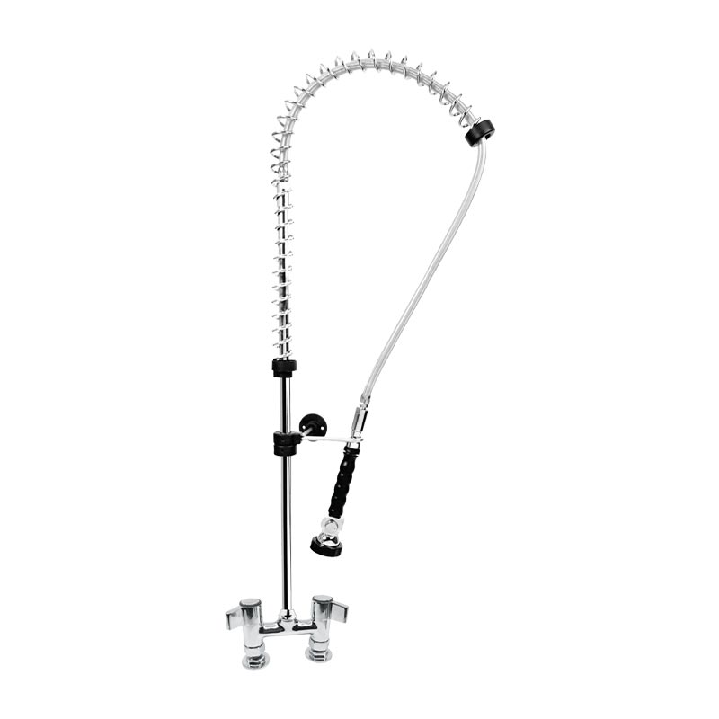 Liva Gaz 051 Ara Musluklu Tezgaha Monte Duş Sprey Ünitesi, Çift Su Girişli — Liva Gaz