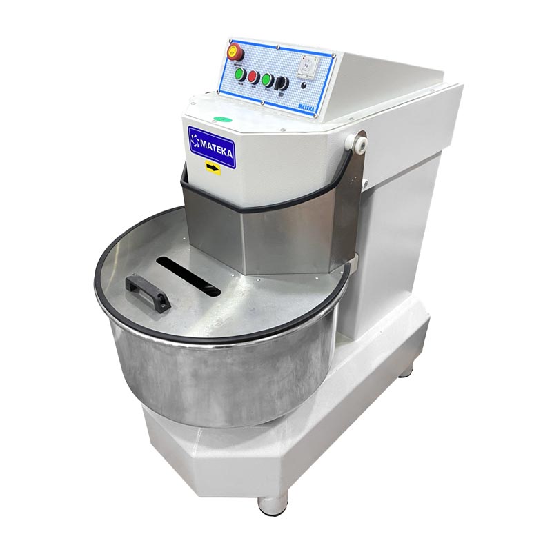 Mateka SPK 800T Spiral Hamur Yoğurma Mikseri, Kasnaklı, 130 kg, 380V — Mateka