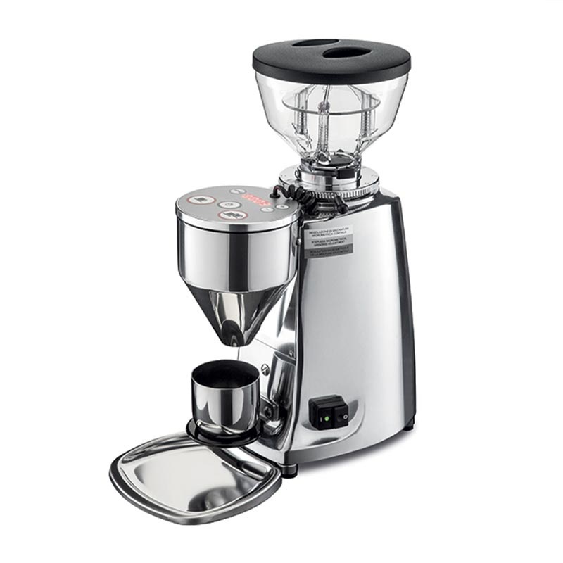 Mazzer Mini Filter On Demand Filtre Kahve Değirmeni, Parlak Alüminyum — Mazzer