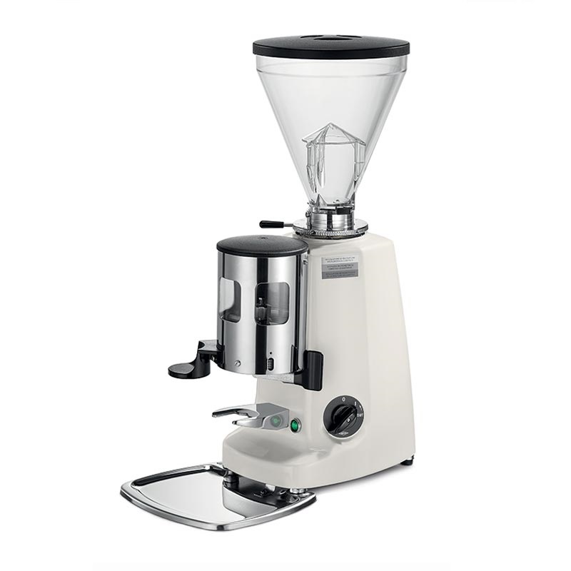 Mazzer Super Jolly Timer Zamanlayıcılı Kahve Değirmeni, Beyaz — Mazzer