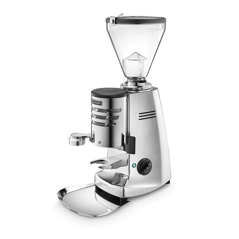 Mazzer Super Jolly V Up Otomatik Kahve Değirmeni, Parlak Alüminyum — Mazzer