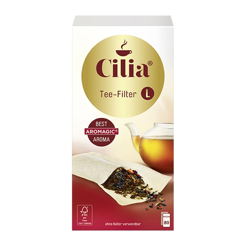Melitta Cilia Çay Filtresi, Büyük Boy, 80 Adet — Melitta