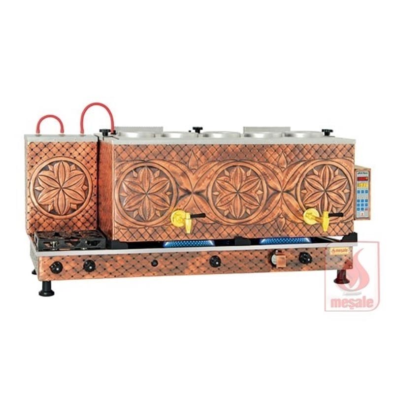 Meşale Antik Çay Kazanı, Akıllı, Full Otomatik, 5 Demlikli — Meşale