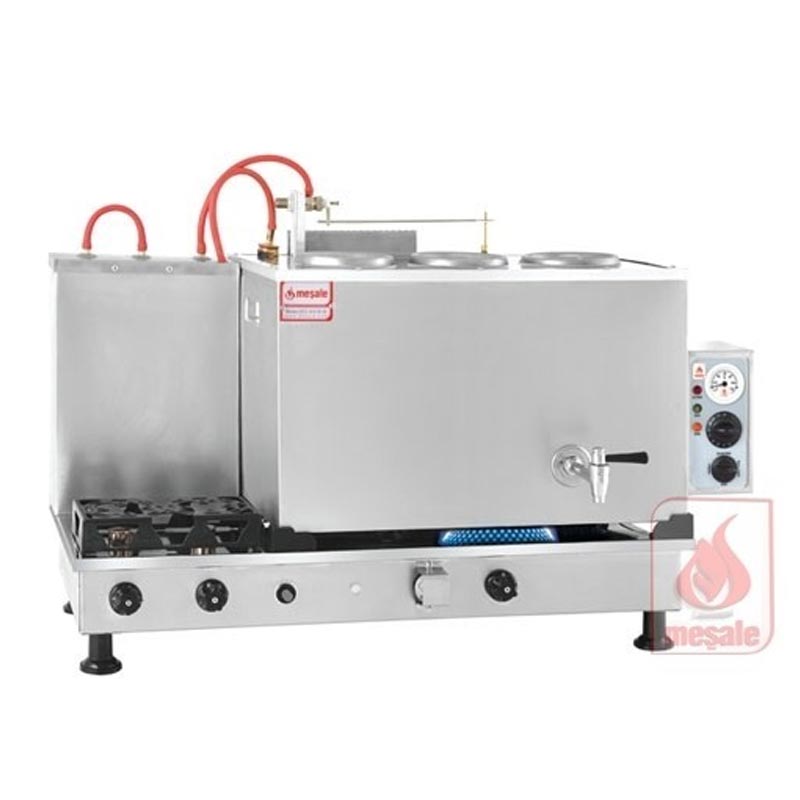 Meşale Inox Klasik Çay Kazanı, Full Otomatik, 3 Demlikli — Meşale — Görsel 1