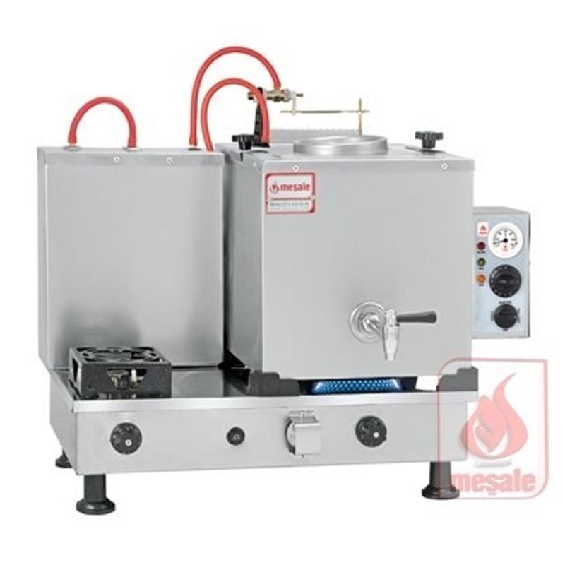 Meşale Inox Turbo Max Çay Kazanı, Full Elektrikli, 1 Demlikli — Meşale