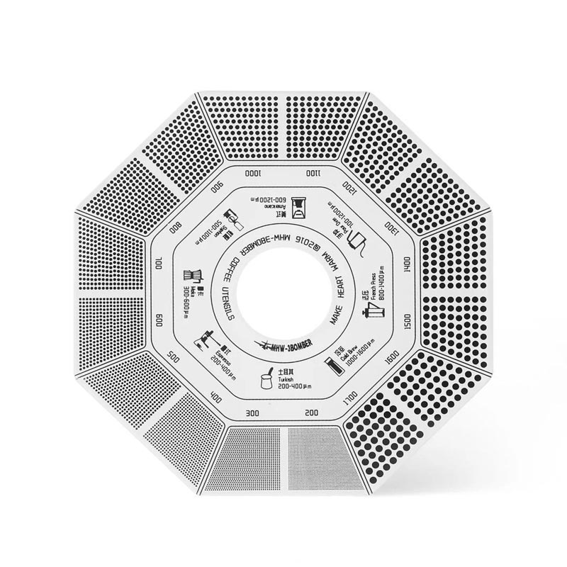 MHW-3Bomber C5626 Kahve Öğütüm Boyutu Ölçüm Kartı, 17 gr, 10 cm