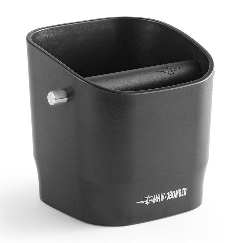 MHW-3Bomber GB5967B Kahve Posa Kovası Knock Box, 110x125x130 mm, 1200 ml, Siyah