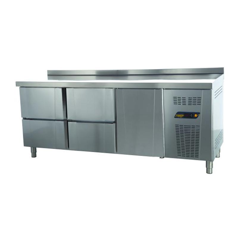 Ndustrio TNG-73-4D Tezgah Tip Gastronorm Derin Dondurucu, 4 Çekmeceli, 1 Kapılı — Ndustrio