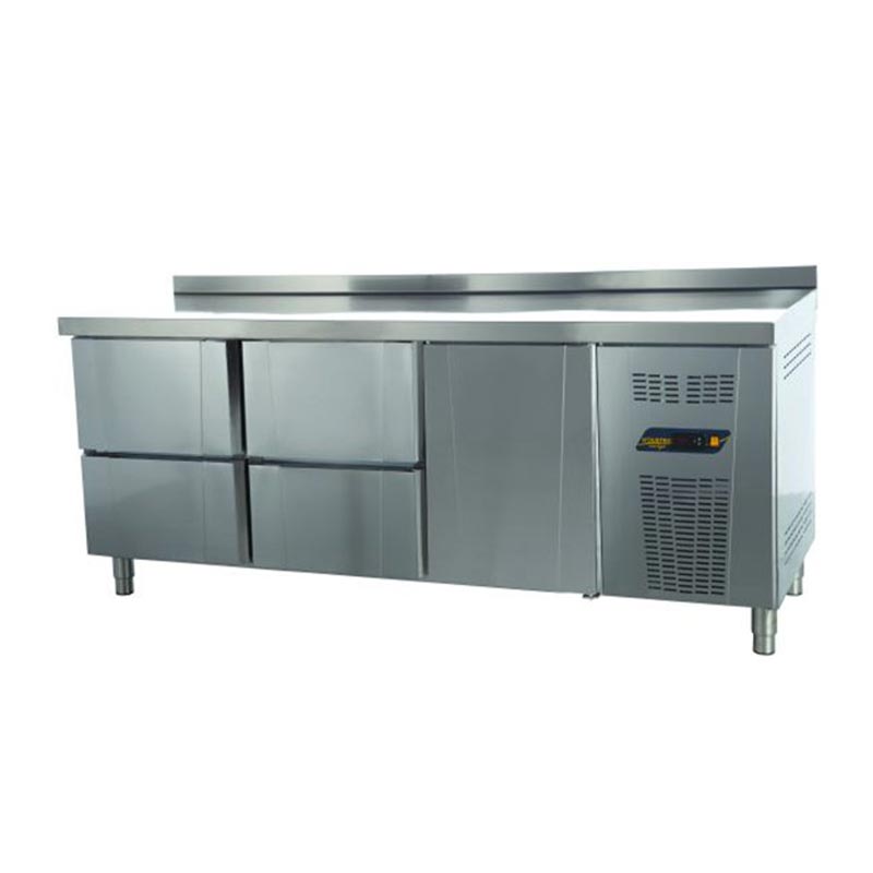 Ndustrio TNS-63-4D Tezgah Tip Snack Derin Dondurucu, 4 Çekmeceli, 1 Kapılı — Ndustrio