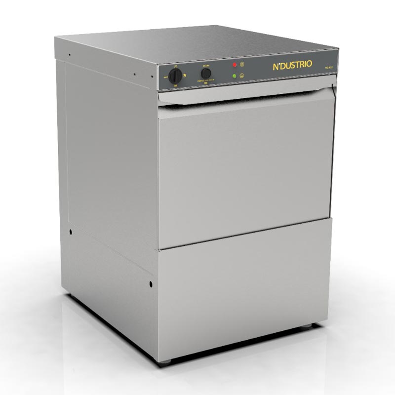 Ndustrio WZ-40 D Bardak Yıkama Makinesi, 40 Sepet/Saat Kapasiteli, Drenaj Pompalı — Ndustrio