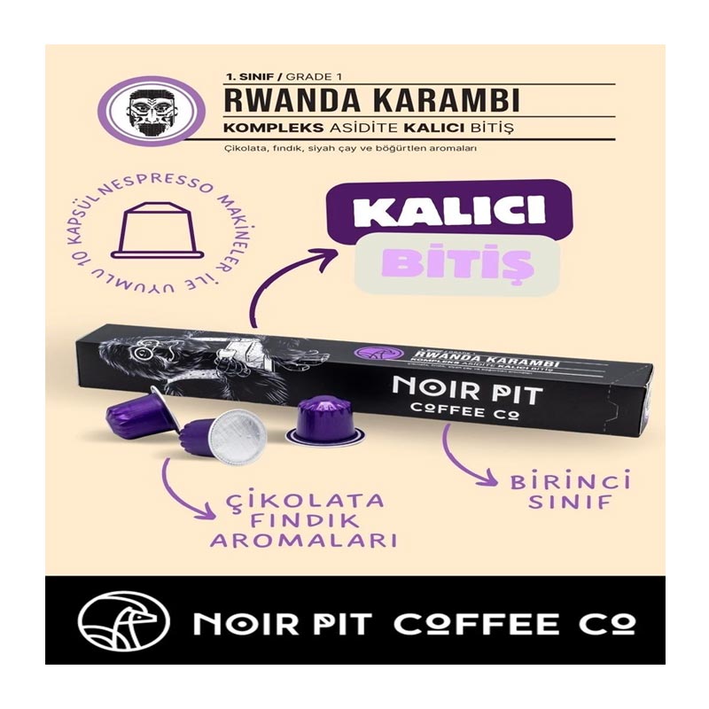 Noir Pit Rwanda 10 Adet Kapsül Kahve — Noir Pit — Görsel 2