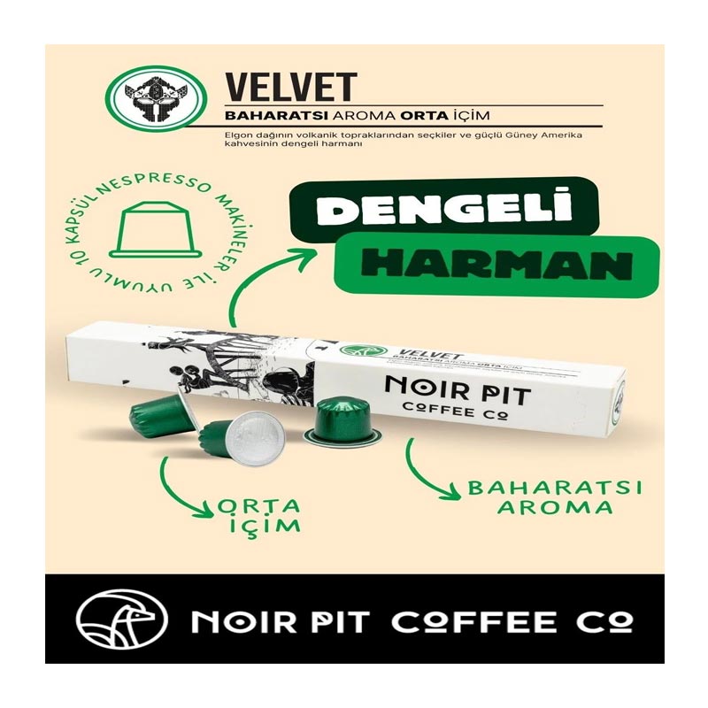Noir Pit Velvet 10 Adet Kapsül Kahve — Noir Pit — Görsel 2