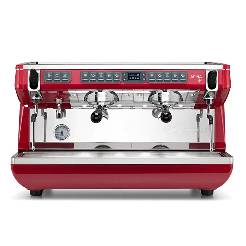 Nuova Simonelli Appia Life XT Tall Cup Tam Otomatik Espresso Kahve Makinesi, 2 Gruplu, Kırmızı — Nuova Simonelli