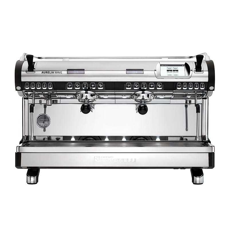 Nuova Simonelli Aurelia Wave T3 Volumetric Tam Otomatik Espresso Kahve Makinesi, 2 Gruplu, Siyah — Nuova Simonelli