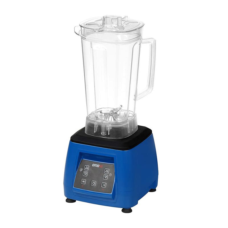 Omake BLE02.E15 Dijital Bar Blender, Şeffaf Kapak, 3 L, 2200 W, Mavi — Omake