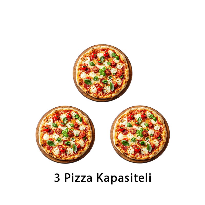 Omake FPZ01.E31 39 cm x 3 Adet Pizza Kapasiteli 3 Katlı Pizza Fırını, Elektrikli — Omake — Görsel 2