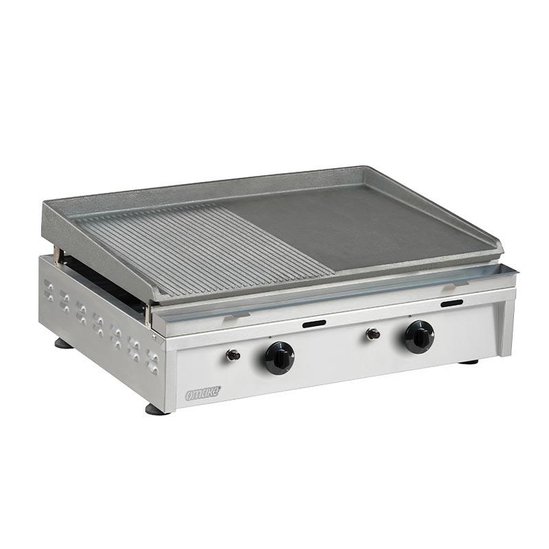 Omake IZG02.N11 Z5F Döküm Pleyt Izgara, 60 cm, Gazlı — Omake