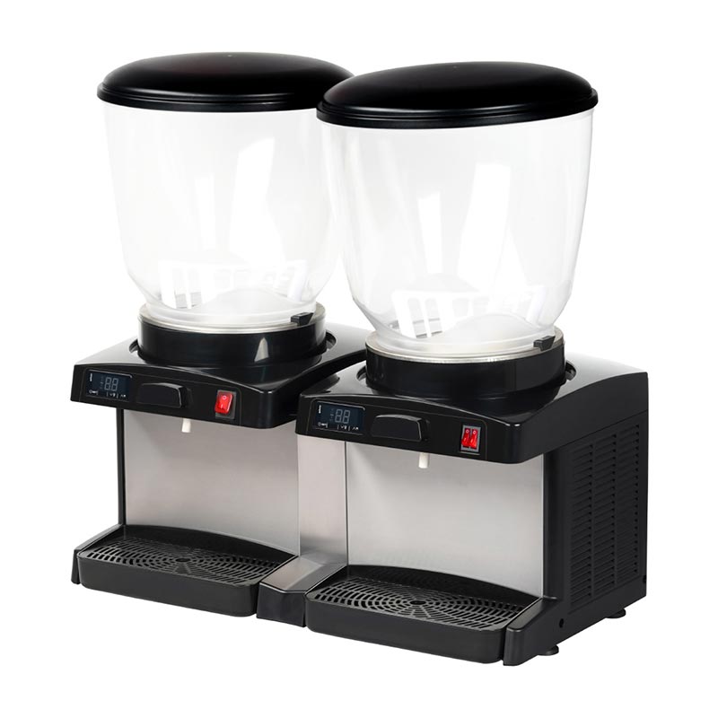 Omake Karıştırıcılı Dijital İkili Soğuk İçecek Dispenseri, 2x22 L — Omake