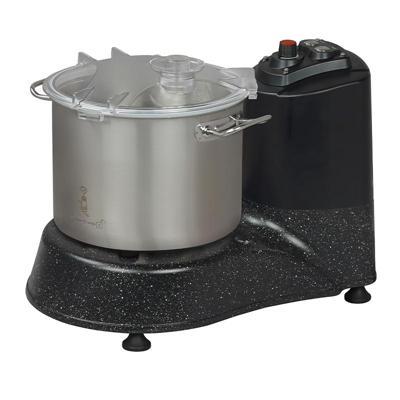 Omake SZP01.E11 Z5F Sebze Parçalama Makinesi, 10 L, Siyah — Omake