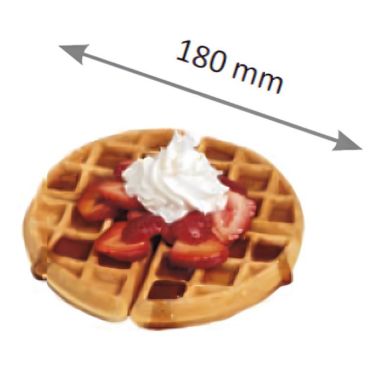 Omake WFL01.E12 Z5F Zamanlayıcılı Kare Model Tekli Waffle Makinesi, Elektrikli — Omake — Görsel 2