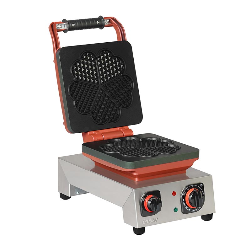 Omake WFL21.E12 Z5F Zamanlayıcılı Çiçek Model Tekli Waffle Makinesi, Elektrikli — Omake