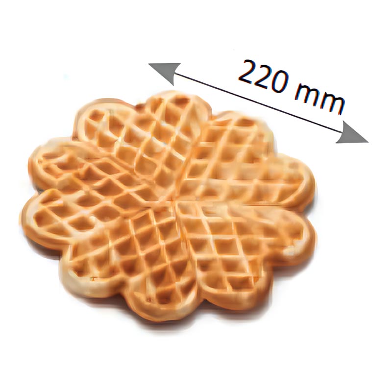 Omake WFL21.E12 Z5F Zamanlayıcılı Çiçek Model Tekli Waffle Makinesi, Elektrikli — Omake — Görsel 2