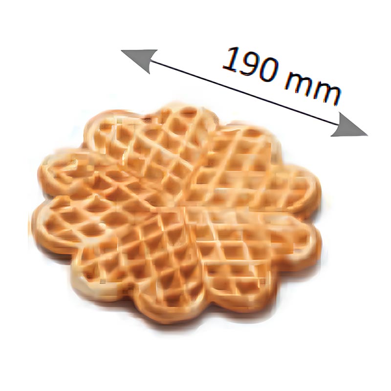 Omake WFL21.E12 Z5F Zamanlayıcılı Küçük Çiçek Model Tekli Waffle Makinesi, Elektrikli — Omake — Görsel 2