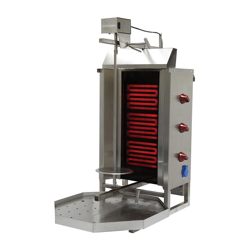 Öztiryakiler 3E Model Üstten Motorlu Döner Ocağı, Elektrikli — Öztiryakiler
