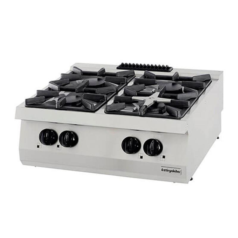 Öztiryakiler 700 Seri OSOG 8070 LS Dörtlü Set Üstü Ocak, 80x70x28 cm, Gazlı — Öztiryakiler