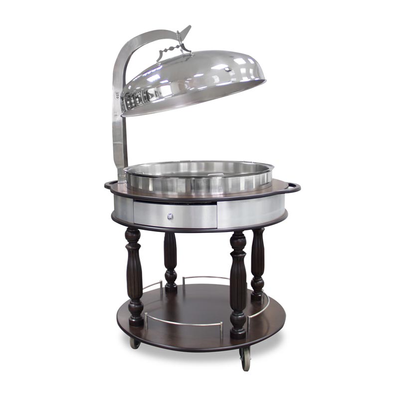 Öztiryakiler Chafing Dish Servis Arabası, 80 cm — Öztiryakiler