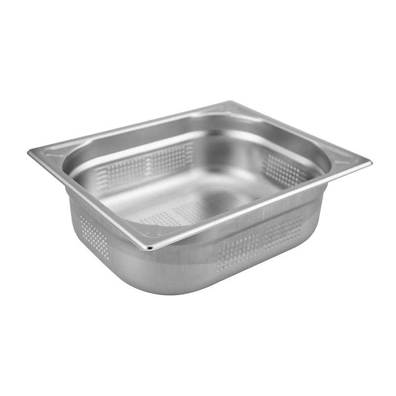 Öztiryakiler GN 1/2-20 mm Köşe Desenli Delikli Gastronorm Küvet — Öztiryakiler