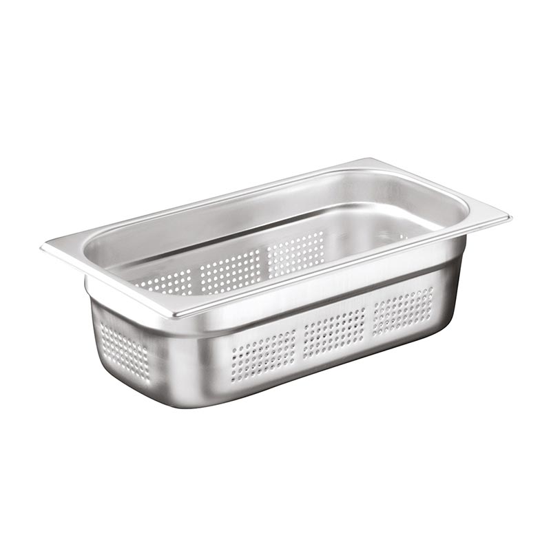 Öztiryakiler GN 1/3-100 mm Köşe Desenli Delikli Gastronorm Küvet — Öztiryakiler