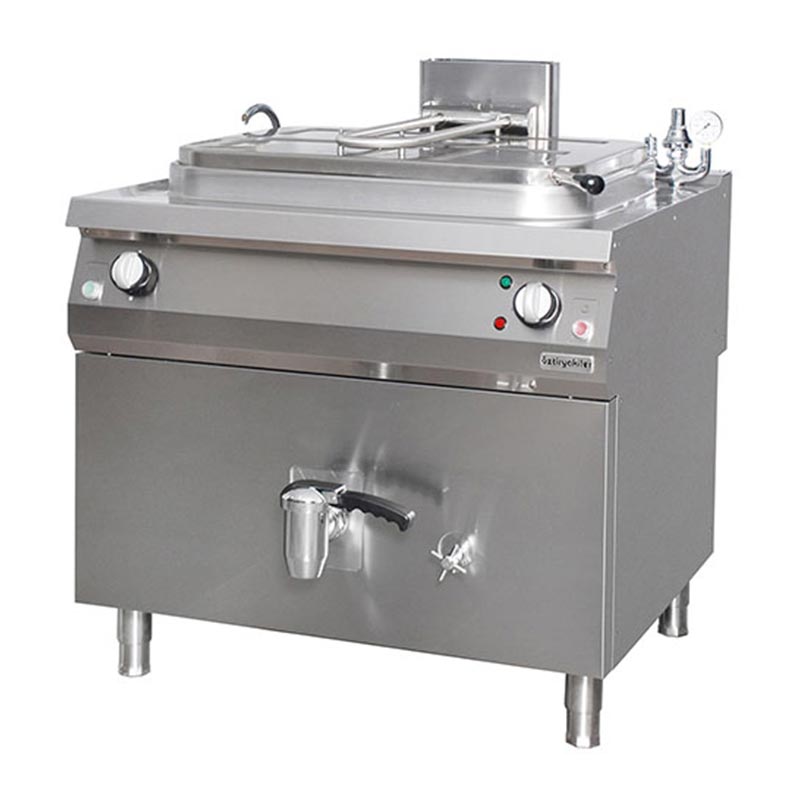 Öztiryakiler İndirekt Kaynatma Tenceresi, 250 L, Gazlı — Öztiryakiler