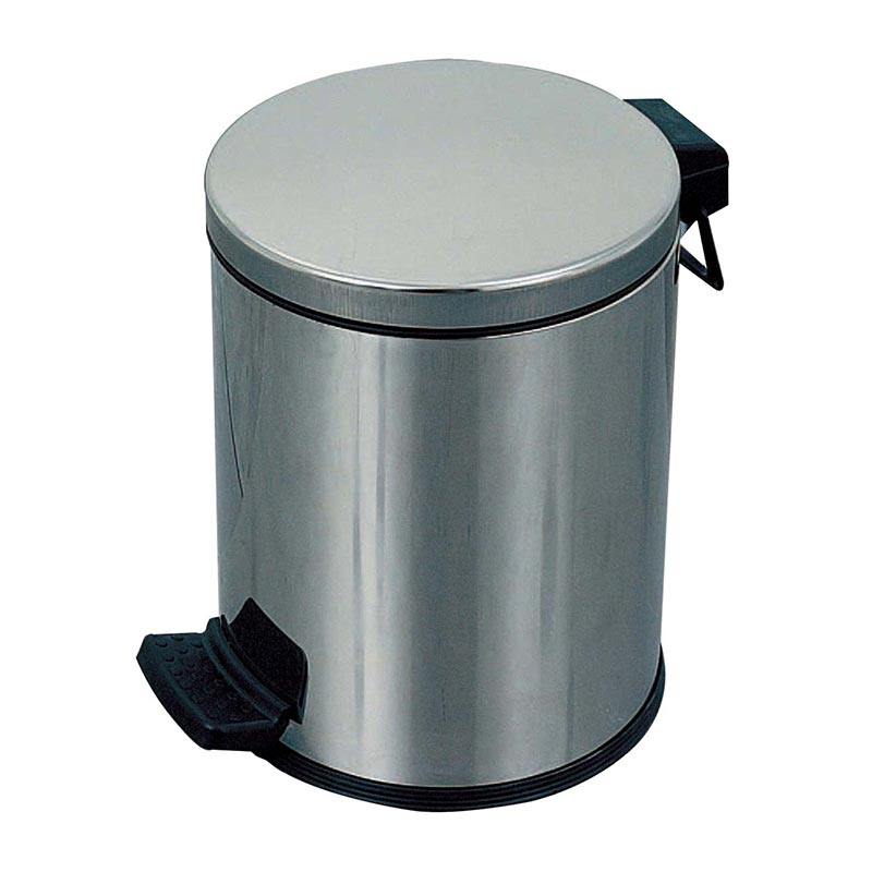 Öztiryakiler Kapaklı Paslanmaz Çöp Kovası, 5 L — Öztiryakiler