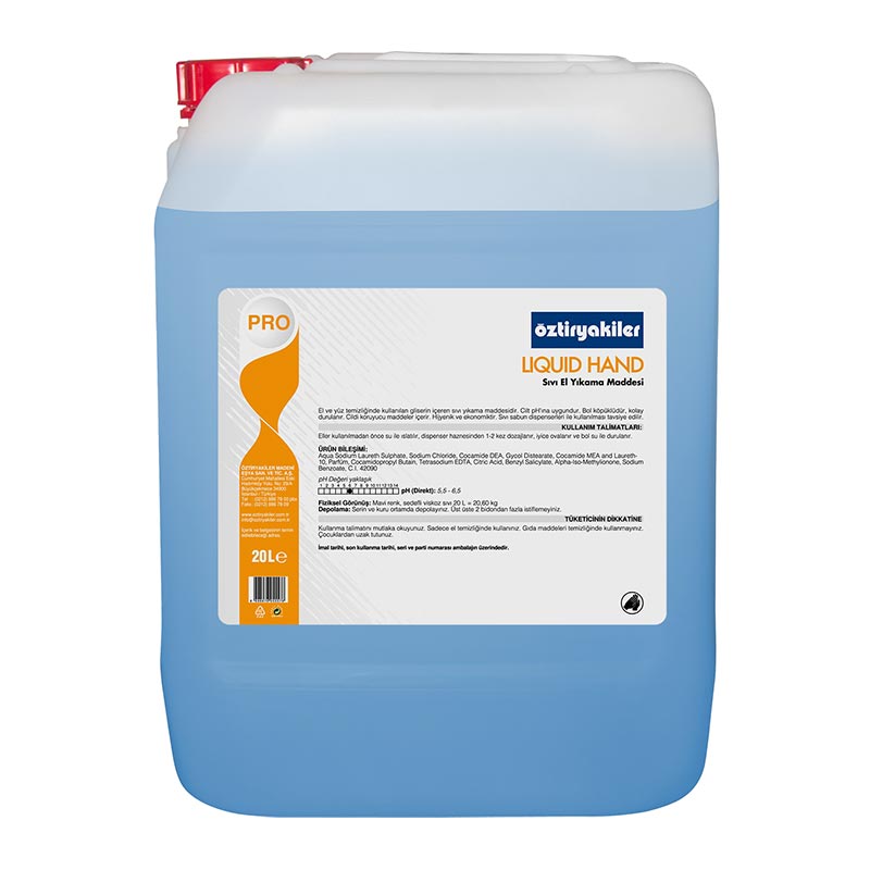 Öztiryakiler Liquid Hand Sıvıl Yıkama Maddesi, 20 L, Mavi — Öztiryakiler