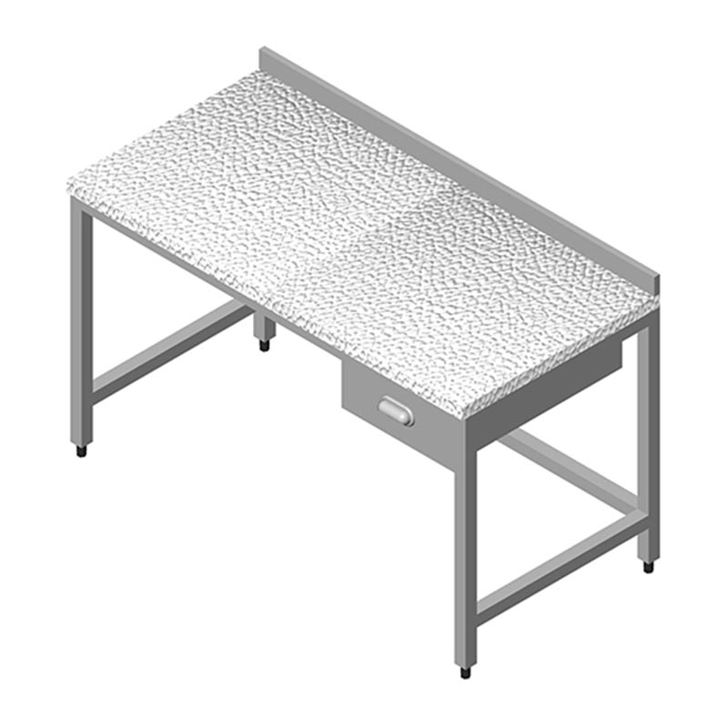 Öztiryakiler Mermer Tabla Tek Çekmeceli Çalışma Tezgahı, 120x60 cm — Öztiryakiler