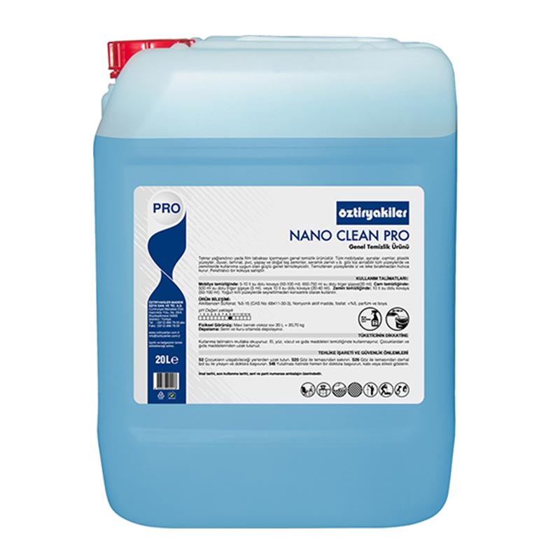 Öztiryakiler Nano Clean Pro Çok Amaçlı Genel Temizleyici, 20 L — Öztiryakiler