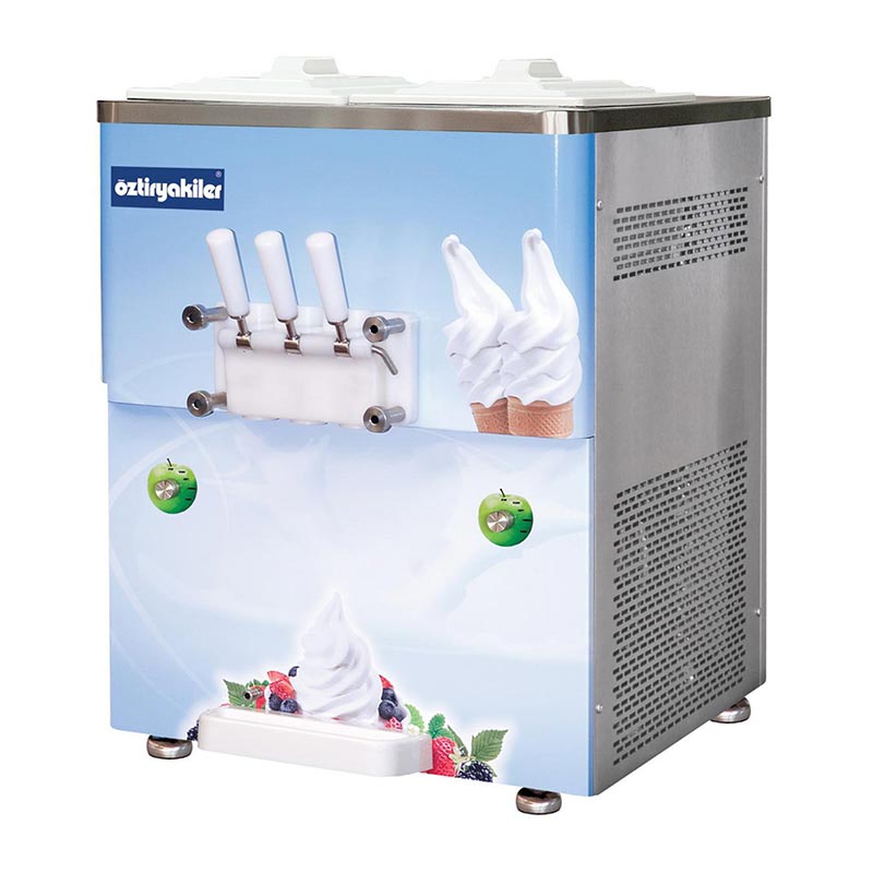 Öztiryakiler OEF2500 Set Üstü 3 Kollu Dondurma Makinesi, 2x8 L — Öztiryakiler