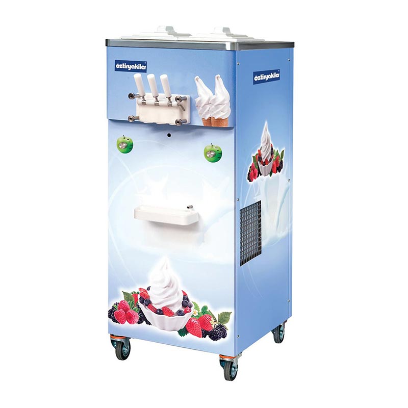 Öztiryakiler OEF4000P 3 Kollu Pompalı Dondurma Makinesi, 2x6 L — Öztiryakiler