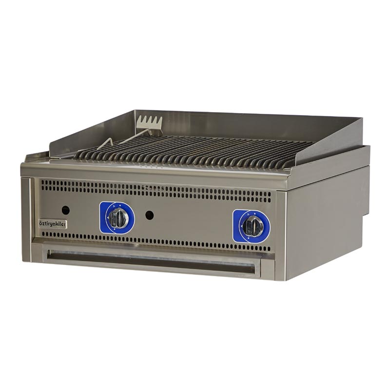 Öztiryakiler Optimum 700 Seri ODG 8070 E Set Üstü Döküm Izgara, 80x70x28 cm, Gazlı — Öztiryakiler