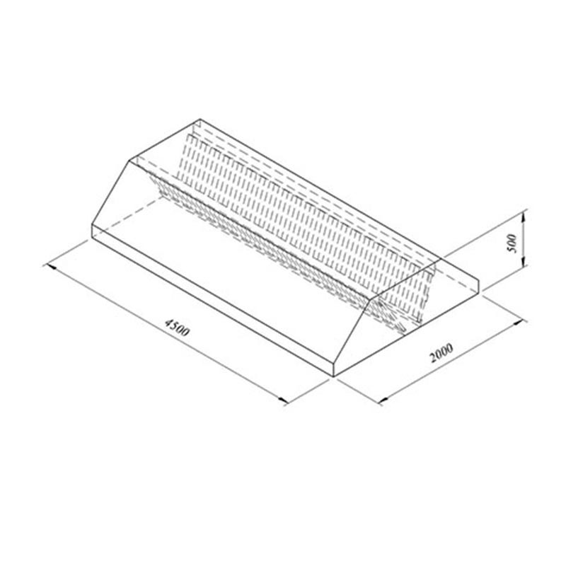 Öztiryakiler Orta Tip Filtreli Davlumbaz, 450x200 cm — Öztiryakiler
